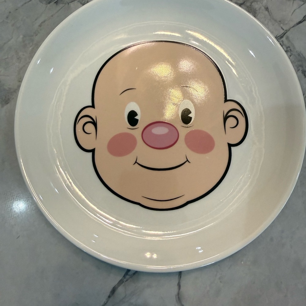 Fred & Friends Mr. Food Face Plate 8.5” Diameter